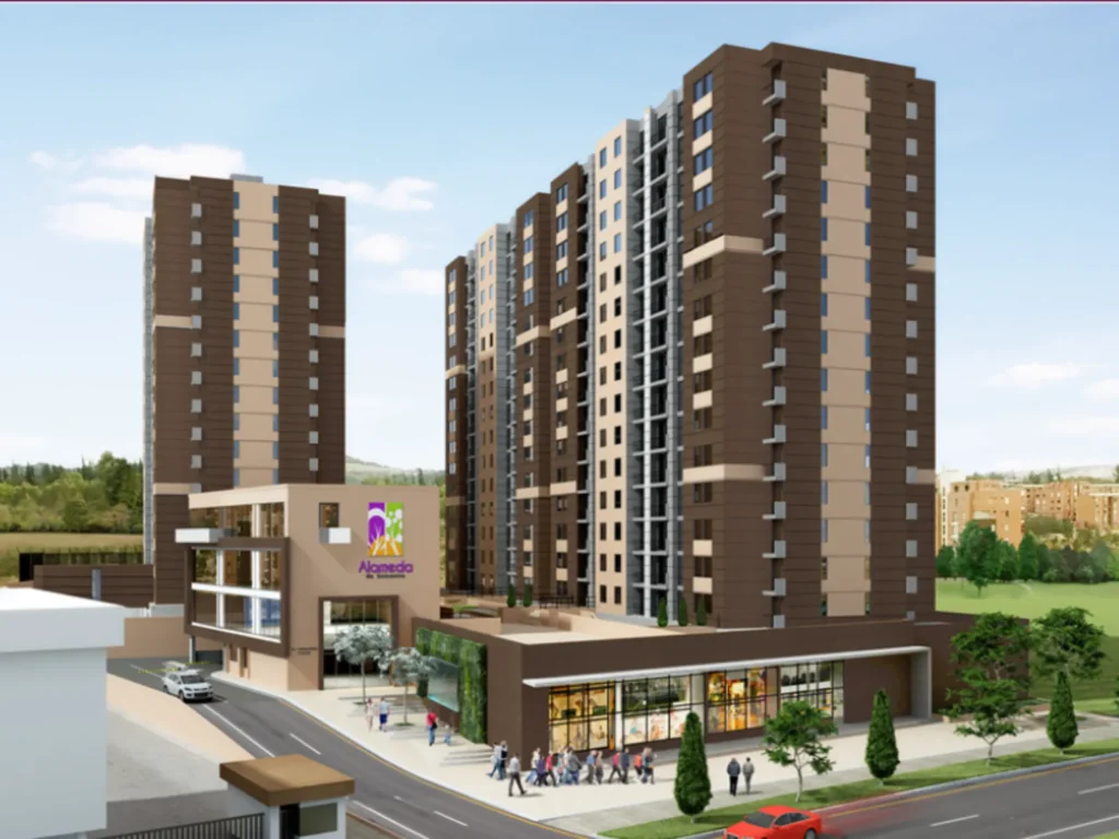 Proyecto Alameda de Unicentro Render fachada del proyecto Alameda de unicentro en Tunja